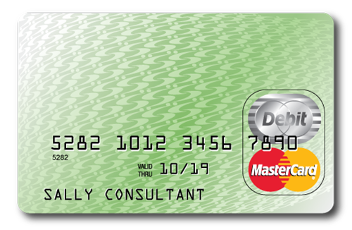 Sample debit card